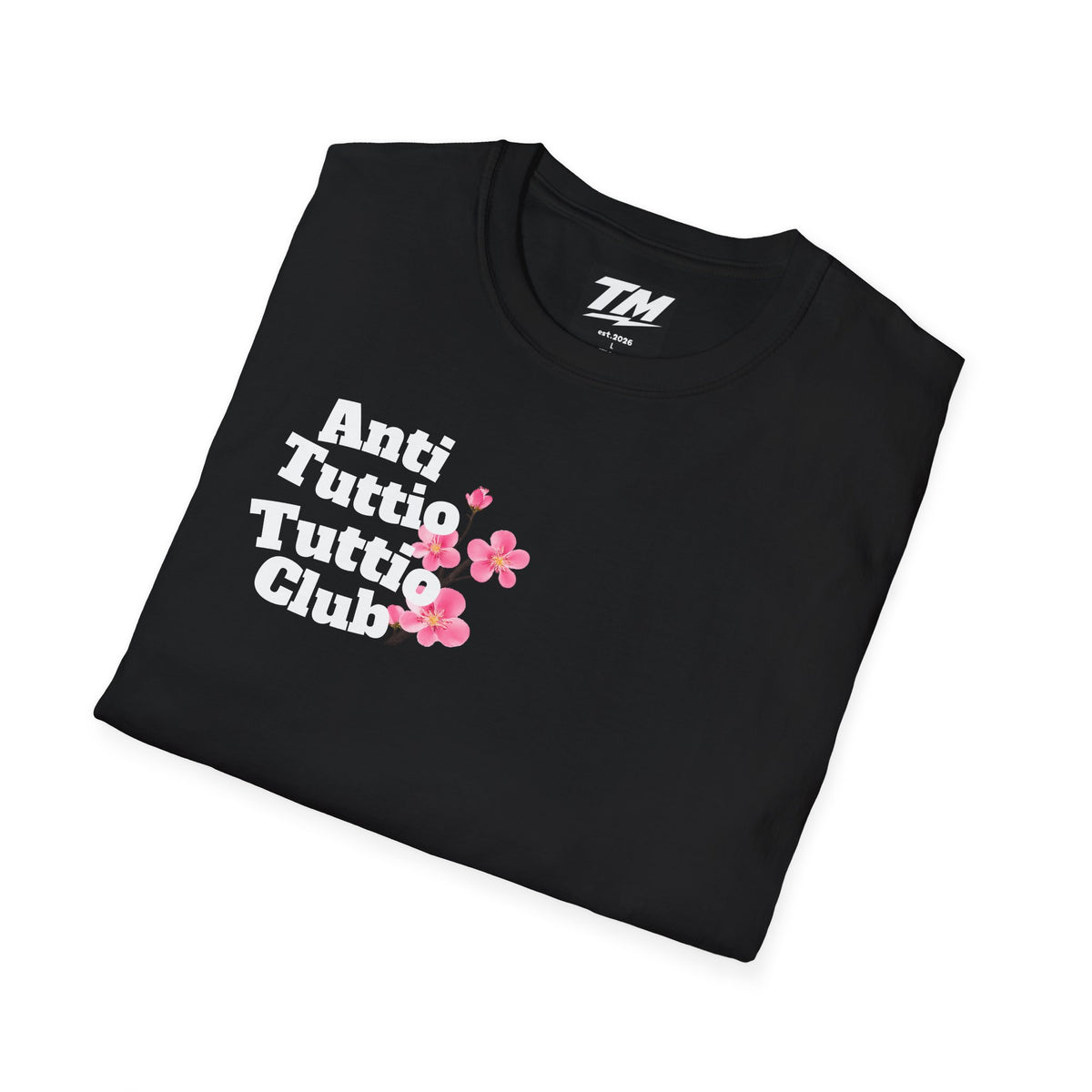Anti Tuttio Tuttio Club T-Shirt — Cherry Blossom Design