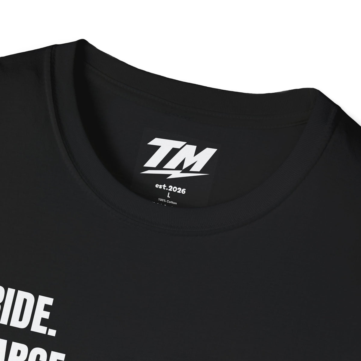 Ride. Charge. Repeat. Black T-Shirt