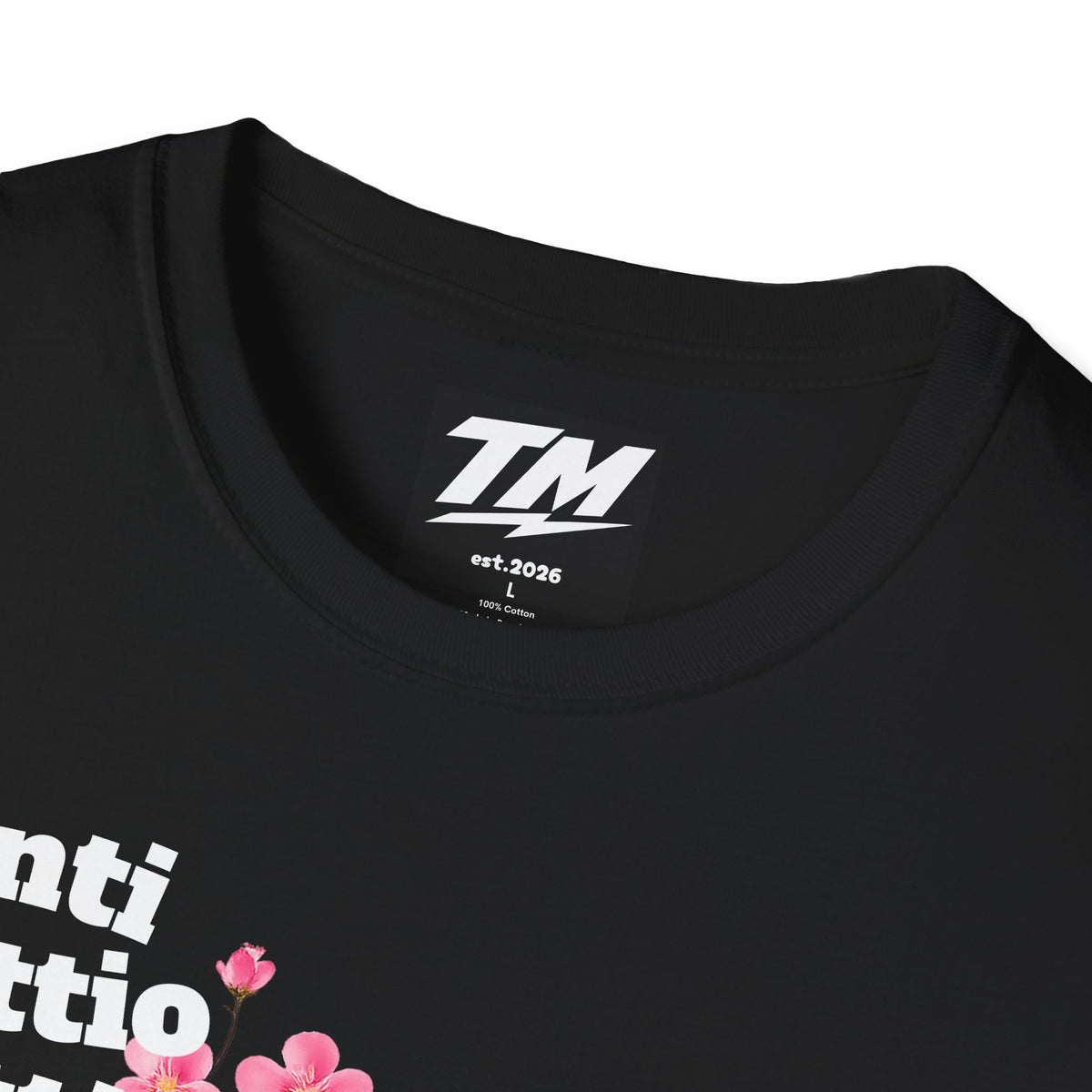 Anti Tuttio Tuttio Club T-Shirt — Cherry Blossom Design