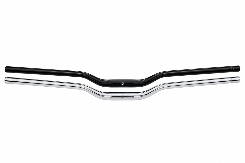 Chrome and Black Gloss Handlebars (31.8mm)