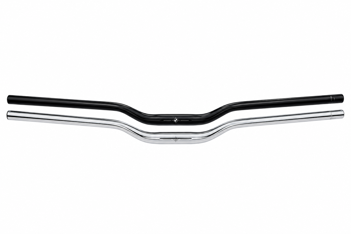 Chrome and Black Gloss Handlebars (31.8mm)