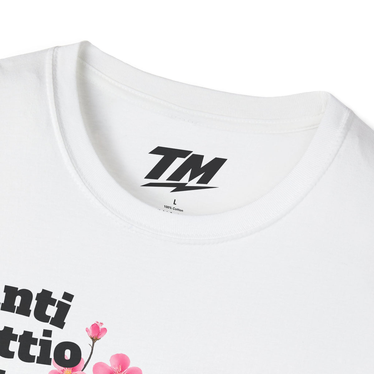 Anti Tuttio Tuttio Club T-Shirt — Cherry Blossom Design