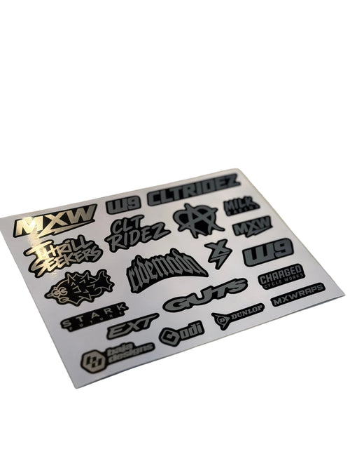 E-Moto Logo Sticker Sheet