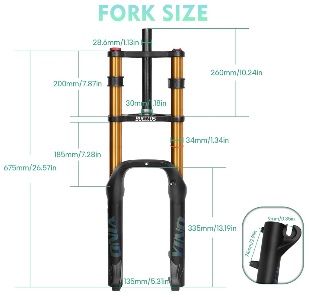 Upgraded Ridstar Front Forks