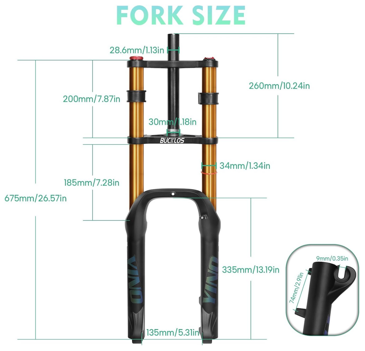 Upgraded Ridstar Front Forks
