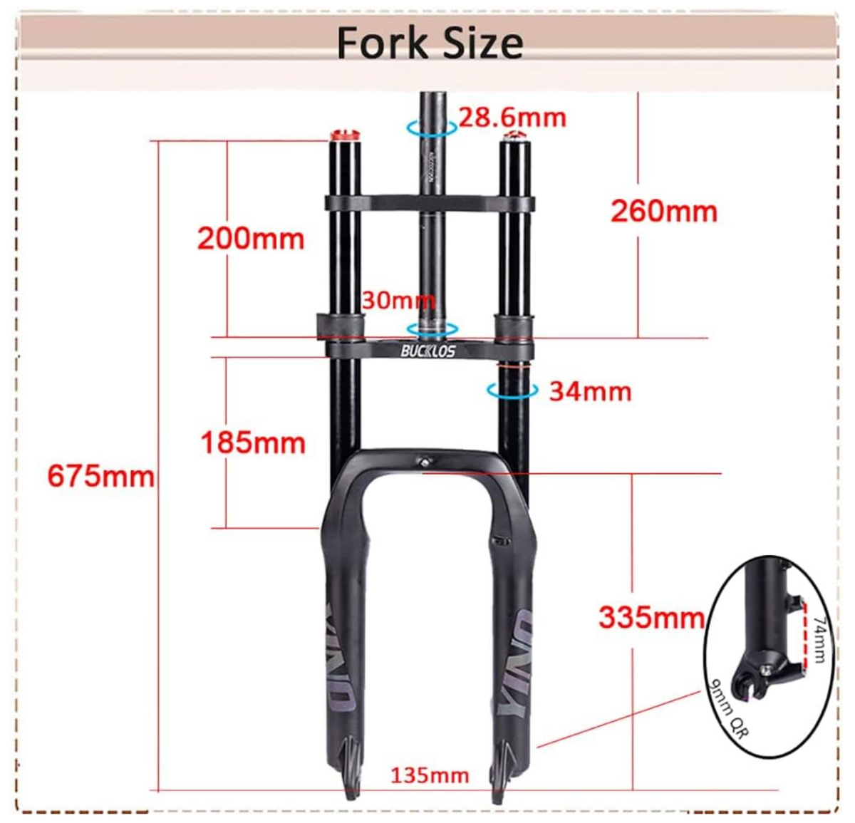 Upgraded Ridstar Front Forks